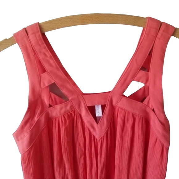 Xhilaration‎ | Cage Style Straps | Super Adorable Coral Dress Large | 0042 - Picture 3 of 5